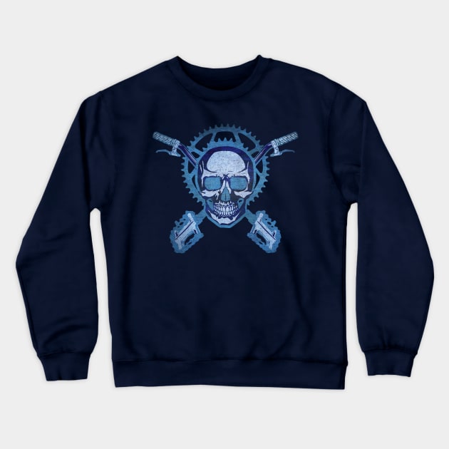 Bike - blue Crewneck Sweatshirt by MunkeeWear